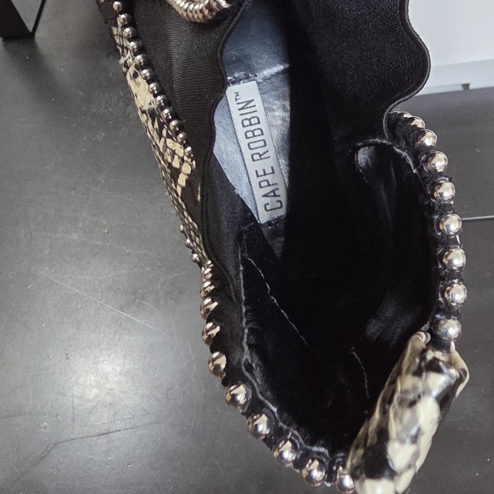 Cape Robbin Studded Python Ankle Boot - image 7